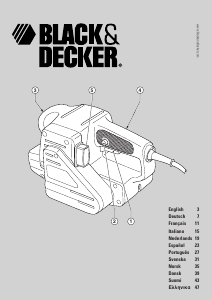 Manual de uso Black and Decker KA85E Lijadora de banda