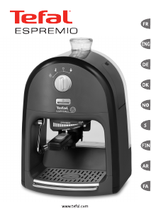 كتيب ماكينة عمل قهوة إسبريسو EX6200 Espremio Tefal