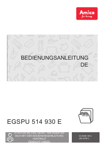 Bedienungsanleitung Amica EGSPU 514 930 E Geschirrspüler