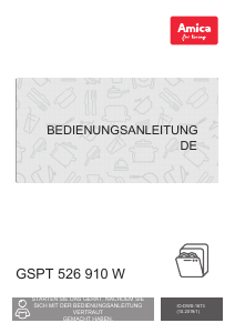 Bedienungsanleitung Amica GSPT 526 910 W Geschirrspüler
