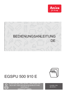 Bedienungsanleitung Amica EGSPU 500 910 E Geschirrspüler