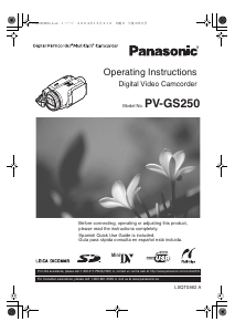 Bruksanvisning Panasonic PV-GS250 Videokamera
