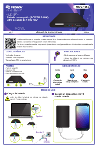 Manual de uso Steren MOV-1050 Cargador portátil