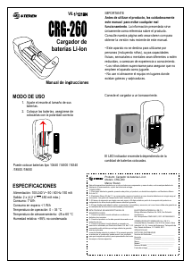 Bruksanvisning Steren CRG-260 Batteriladdare