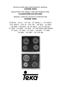 Bruksanvisning Teka VTC B Häll