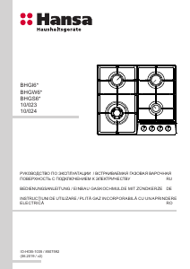 Руководство Hansa BHGW611391 Варочная поверхность