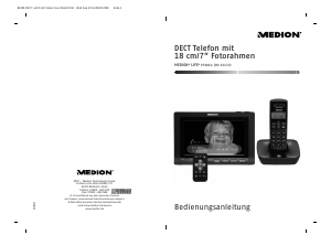 Bedienungsanleitung Medion LIFE P76011 (MD 82459) Schnurlose telefon