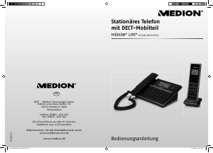 Bedienungsanleitung Medion LIFE S63189 (MD 83655) Schnurlose telefon