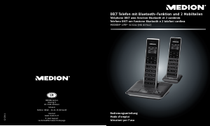 Bedienungsanleitung Medion LIFE S63182 (MD 83542) Schnurlose telefon
