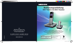 Bedienungsanleitung Medion LIFE X63016 (MD 83430) Schnurlose telefon