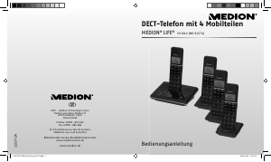Bedienungsanleitung Medion LIFE P63014 (MD 83674) Schnurlose telefon