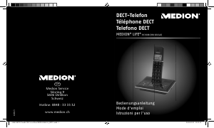 Mode d’emploi Medion LIFE P63008 (MD 83640) Téléphone sans fil