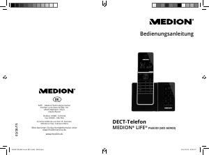 Bedienungsanleitung Medion LIFE P63039 (MD 84900) Schnurlose telefon