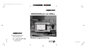 Bedienungsanleitung Medion MD 10838 Mikrowelle