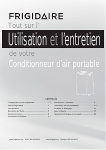 Mode d’emploi Frigidaire FHPH132AB1 Climatiseur