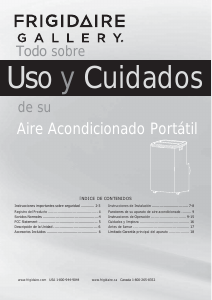 Manual de uso Frigidaire GHPC132AB1 Aire acondicionado