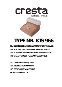 Bedienungsanleitung Cresta KTS 966 Fußwärmer