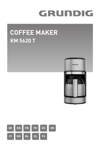 Kullanım kılavuzu Grundig KM 5620 T Kahve makinesi