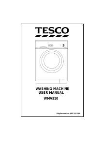 Bruksanvisning Tesco WMV510 Tvättmaskin