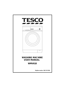 Manual Tesco WMV610 Washing Machine