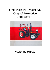 Bruksanvisning Mahindra Yueda Jinma 354E Traktor
