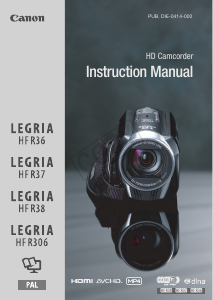 Handleiding Canon LEGRIA HF R36 Camcorder