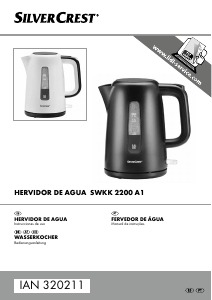Manual de uso SilverCrest SWKK 2200 A1 Hervidor