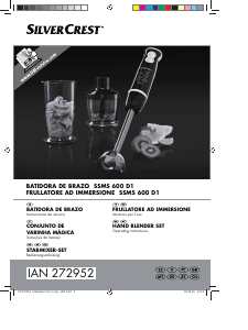 Manual de uso SilverCrest SSMS 600 D1 Batidora de mano