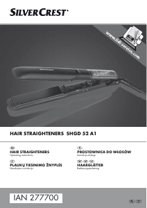 Handleiding SilverCrest SHGD 52 A1 Stijltang