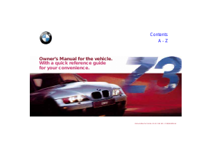 Bruksanvisning BMW Z3 Roadster 2.3 (1999)