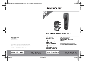 Instrukcja SilverCrest SHBSP 800 A1 Strzyżarka do włosów