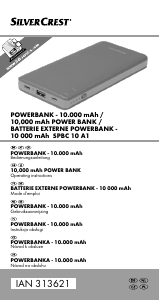 Mode d’emploi SilverCrest SPBC 10 A1 Chargeur portable