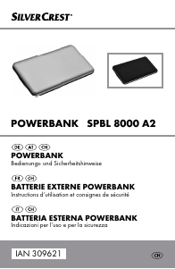 Manuale SilverCrest SPBL 8000 A2 Caricatore portatile