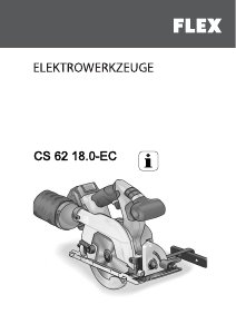 Handleiding Flex CS 62 18.0-EC Cirkelzaag