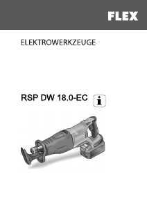 Manual Flex RSP DW 18.0-EC Reciprocating Saw