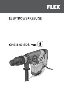 Mode d’emploi Flex CHE 5-40 SDS-max Perforateur