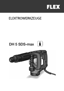 Návod Flex DH 5 SDS-max Búracie kladivo