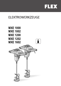 Manual Flex MXE 1602 Misturador