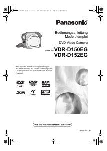 Mode d’emploi Panasonic VDR-D150EG Caméscope