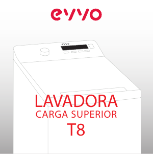 Manual de uso EVVO T8 Lavadora