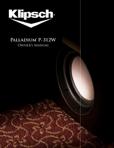 Handleiding Klipsch P-312W Subwoofer