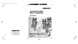 Bedienungsanleitung Medion MD 80669 Schnurlose telefon