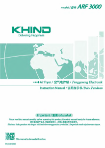Handleiding Khind ARF3000 Friteuse