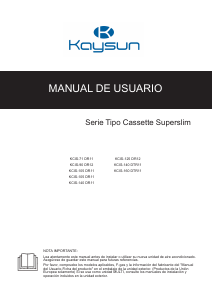 Manual de uso Kaysun KCIS-105 DTN11 Aire acondicionado