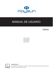 Manual de uso Kaysun KAY-D 35 DR8 Aire acondicionado