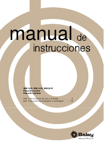 Manual de uso Balay 3EB814XR Placa