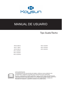 Manual de uso Kaysun KPC-90 DVN12 Aire acondicionado