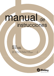 Manual de uso Balay 3EB815MQ Placa