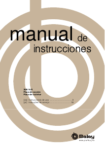 Manual de uso Balay 3EB916LR Placa