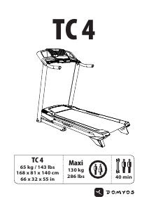 Mode d’emploi Domyos TC 4 Tapis de course